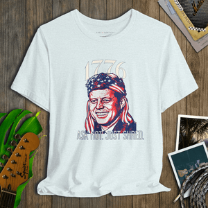 JFK Ask Not Just Shred Tee | 1776 Patriotic Rock Tee | Ultra - Soft Eco - Friendly Graphic Tee