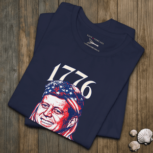 JFK Ask Not Just Shred Tee | 1776 Patriotic Rock Tee | Ultra - Soft Eco - Friendly Graphic Tee