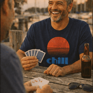 Just Chill Tee | Sunset Escape | Ultra - Soft Eco - Friendly Graphic Tee