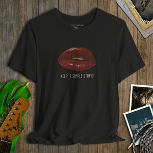 KISS Keep It Simple Lips Tee | Vintage Rock Rule Tee | Ultra - Soft Eco - Friendly Graphic Tee