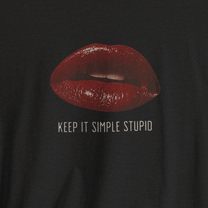 KISS Keep It Simple Lips Tee | Vintage Rock Rule Tee | Ultra - Soft Eco - Friendly Graphic Tee