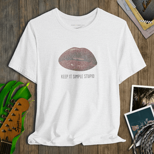 KISS Keep It Simple Lips Tee | Vintage Rock Rule Tee | Ultra - Soft Eco - Friendly Graphic Tee