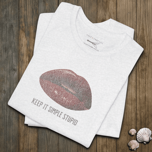 KISS Keep It Simple Lips Tee | Vintage Rock Rule Tee | Ultra - Soft Eco - Friendly Graphic Tee
