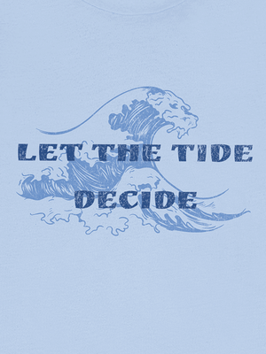 Let the Tide Decide Tee | Vintage Ocean Wave Graphic T-Shirt | Ultra-Soft Eco-Friendly Graphic Tee