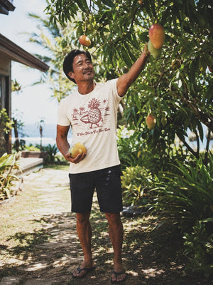 Made for the Sun Pineapple Surf Tee | Retro Beach Classic | Ultra - Soft Eco - Friendly Graphic Tee