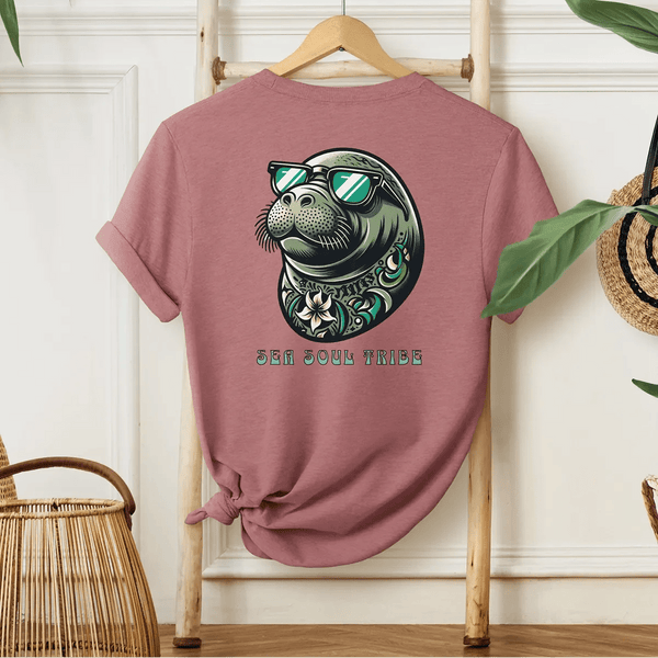Manatee Sea Soul Tee Pink - Salt + Threads Co.