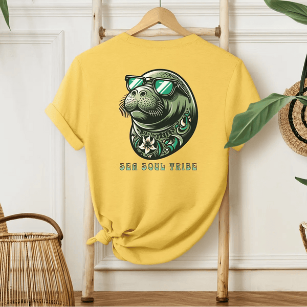 Manatee Sea Soul Tee Yellow - Salt + Threads Co.