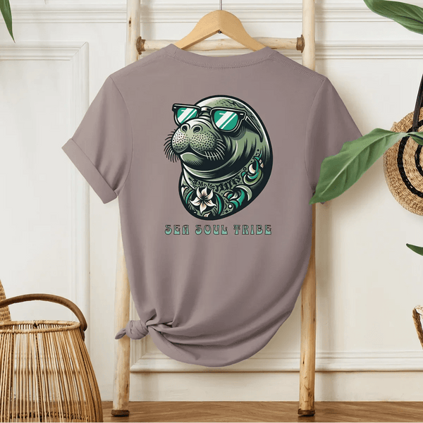 Manatee Sea Soul Tee Gray - Salt + Threads Co.