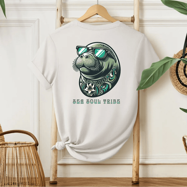 Manatee Sea Soul Tee White - Salt + Threads Co.