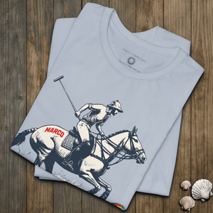 Marco Polo Pool Club T-Shirt | Eco - Friendly Ultra - Soft Funny Graphic Tee | Ultra - Soft Eco - Friendly Graphic Tee