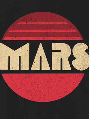Mars Tee | Vintage Planet Mars Graphic T-Shirt | Ultra-Soft Eco-Friendly Graphic Tee
