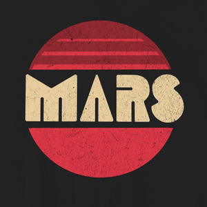 Mars Tee | Vintage Planet Mars Graphic T-Shirt | Ultra-Soft Eco-Friendly Graphic Tee