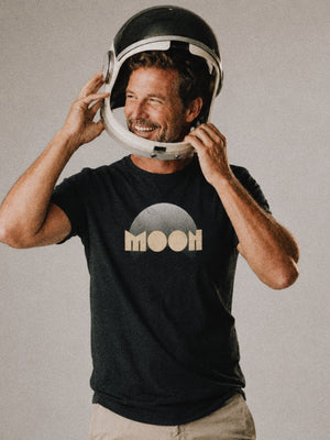 Moon Tee | Vintage Planet Moon Graphic T-Shirt | Ultra-Soft Eco-Friendly Graphic Tee