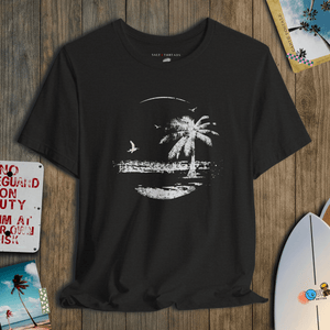 Moonrise Kingdom Tee | Vintage Island Nightscape Tee | Ultra - Soft Eco - Friendly Graphic Tee