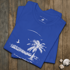 Moonrise Kingdom Tee | Vintage Island Nightscape Tee | Ultra - Soft Eco - Friendly Graphic Tee