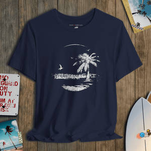 Moonrise Kingdom Tee | Vintage Island Nightscape Tee | Ultra - Soft Eco - Friendly Graphic Tee