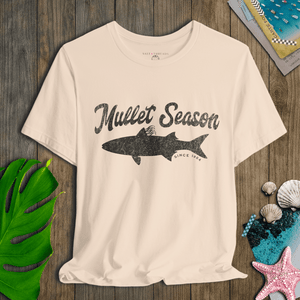 Mullet Hair Fish Tee | Party in the Back Mullet Season | Ultra-Soft Eco-Friendly Graphic Tee