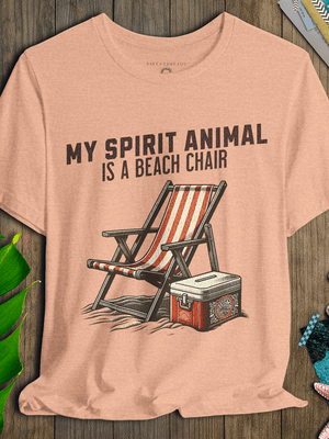 My Spirit Animal Beach Chair T-Shirt | Ultra - Soft Tee | Ultra - Soft Eco - Friendly Graphic Tee