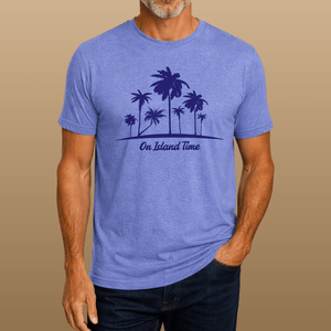 On Island Time T-Shirt | Coastal Relaxation Tee | Ultra - Soft Eco - Friendly Graphic Tee