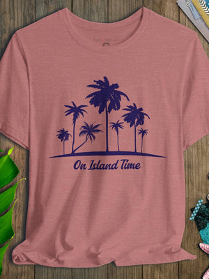 On Island Time T-Shirt | Coastal Relaxation Tee | Ultra - Soft Eco - Friendly Graphic Tee