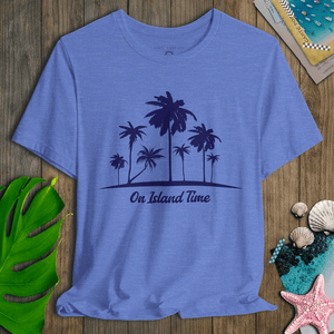 On Island Time T-Shirt | Coastal Relaxation Tee | Ultra - Soft Eco - Friendly Graphic Tee