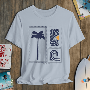 Palm Wave Tee | Vintage Surf Classic | Ultra - Soft Eco - Friendly Graphic Tee