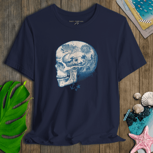 Pirate Skull Story Tee | Saltworn Coastal Tale | Ultra - Soft Eco - Friendly Graphic Tee