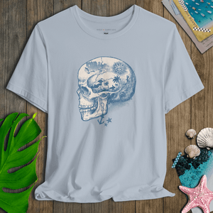 Pirate Skull Story Tee | Saltworn Coastal Tale | Ultra - Soft Eco - Friendly Graphic Tee