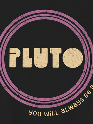 Pluto Tee | Vintage Planet Pluto Graphic T-Shirt | Ultra-Soft Eco-Friendly Graphic Tee