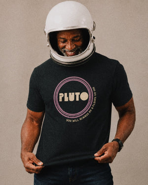 Pluto Tee | Vintage Planet Pluto Graphic T-Shirt | Ultra-Soft Eco-Friendly Graphic Tee