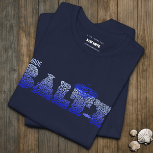 Reef Letters Tee | Made Salty Coral Graphic T-Shirt | Ultra-Soft Eco-Friendly Graphic Tee