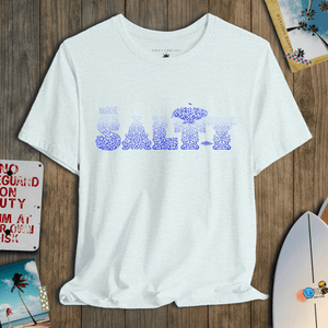 Reef Letters Tee | Made Salty Coral Graphic T-Shirt | Ultra-Soft Eco-Friendly Graphic Tee