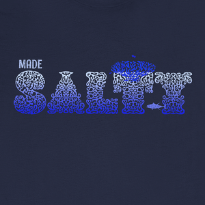 Reef Letters Tee | Made Salty Coral Graphic T-Shirt | Ultra-Soft Eco-Friendly Graphic Tee