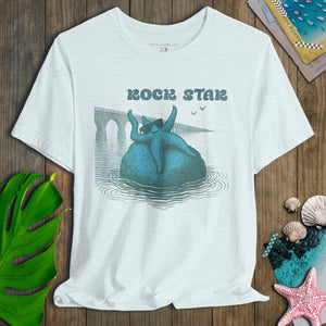 Rock Star Starfish T-Shirt | Eco - Friendly Ultra - Soft Coastal Graphic Tee | Ultra - Soft Eco - Friendly Graphic Tee