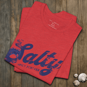 Salty Since Forever Tee | Vintage Coastal Favorite | Ultra - Soft Eco - Friendly Graphic Tee
