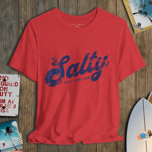 Salty Since Forever Tee | Vintage Coastal Favorite | Ultra - Soft Eco - Friendly Graphic Tee