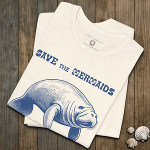 Save the Mermaids Tee | Retro Ocean Spirit | Ultra - Soft Eco - Friendly Graphic Tee