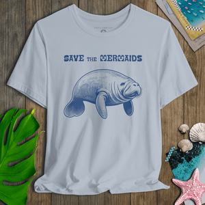 Save the Mermaids Tee | Retro Ocean Spirit | Ultra - Soft Eco - Friendly Graphic Tee