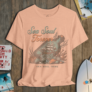 Sea Soul Forever T-Shirt | Coastal Ocean Graphic Tee | Ultra - Soft Eco - Friendly Graphic Tee