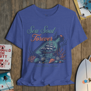 Sea Soul Forever T-Shirt | Coastal Ocean Graphic Tee | Ultra - Soft Eco - Friendly Graphic Tee