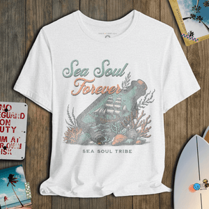 Sea Soul Forever T-Shirt | Coastal Ocean Graphic Tee | Ultra - Soft Eco - Friendly Graphic Tee