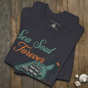 Sea Soul Forever T-Shirt | Coastal Ocean Graphic Tee | Ultra - Soft Eco - Friendly Graphic Tee