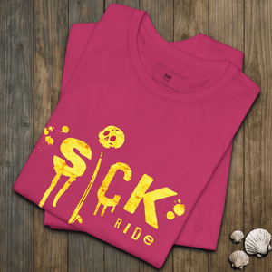Sick Ride T-Shirt | Surf Graffiti Coastal Beach Graphic Tee | Ultra - Soft Eco - Friendly Graphic Tee