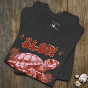 Slow Your Roll Venice Beach Turtle T-Shirt | Eco - Friendly Graphic Tee | Ultra - Soft Eco - Friendly Graphic Tee