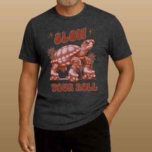Slow Your Roll Venice Beach Turtle T-Shirt | Eco - Friendly Graphic Tee | Ultra - Soft Eco - Friendly Graphic Tee