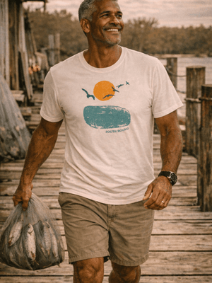 South Bound Tee | Tropical Flight Escape | Ultra - Soft Eco - Friendly Graphic Tee