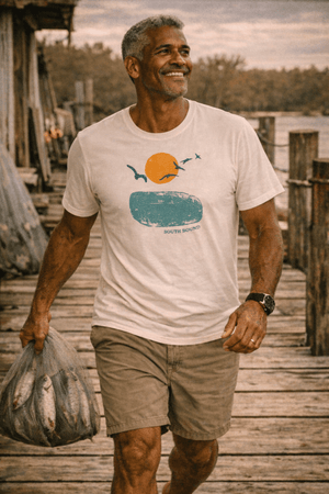 South Bound Tee | Tropical Flight Escape | Ultra - Soft Eco - Friendly Graphic Tee