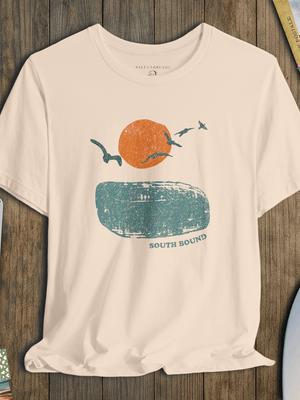 South Bound Tee | Tropical Flight Escape | Ultra - Soft Eco - Friendly Graphic Tee