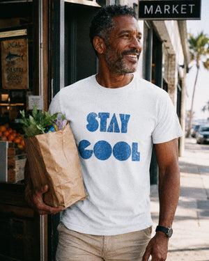 Stay Cool Tee | Retro Coastal Graphic T-Shirt | Ultra-Soft Eco-Friendly Graphic Tee