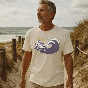 Stay Salty Tee | Vintage 70s Coastal Wave Tee | Ultra - Soft Eco - Friendly Graphic Tee